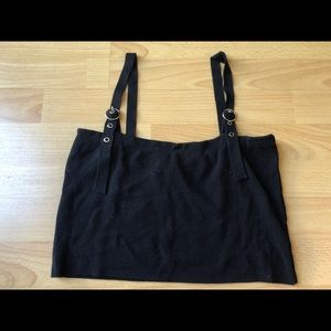 Black Crop Top by Honey Punch
